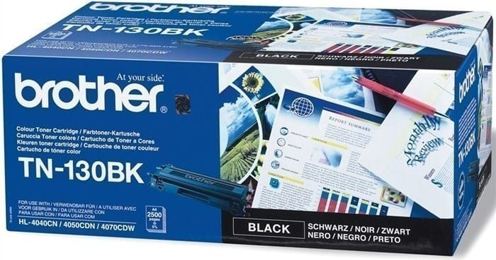 Toner Original BROTHER TN130BK Negru 2500 de Pagini