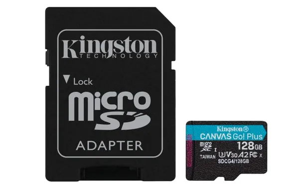 Card MicroSDXC KINGSTON Canvas GO Plus 128GB cu Adaptor