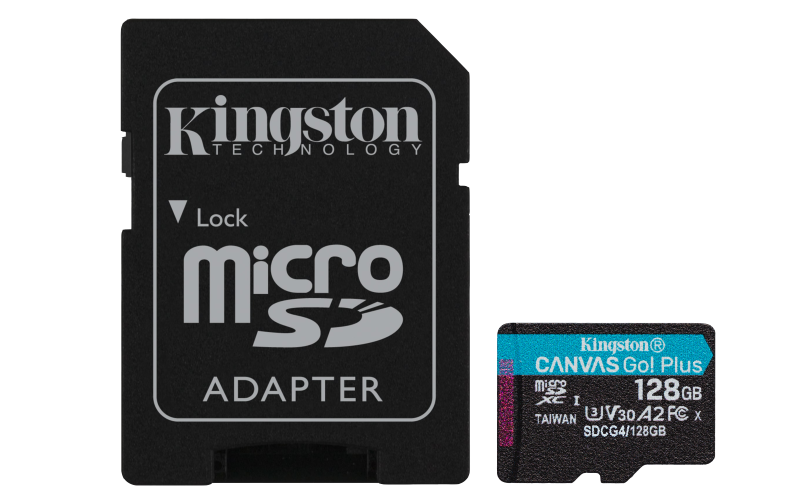 Card MicroSDXC KINGSTON Canvas GO Plus 128GB cu Adaptor