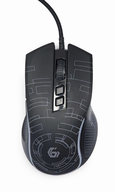 Mouse Gaming GEMBIRD MUSG-RGB-01 USB Optic 3200 DPI Negru