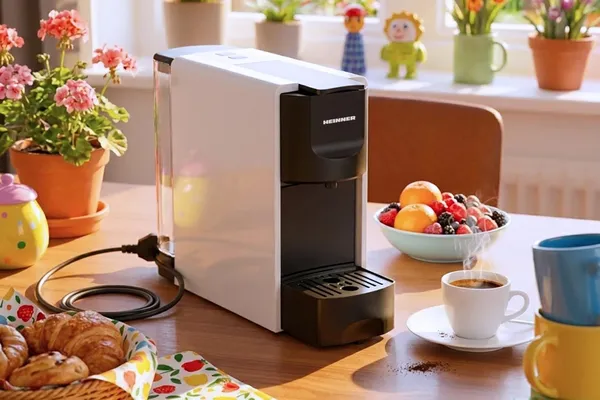 Espressor cu Capsule HEINNER EspressoCraft HEMC-DD20WHBK Alb și Negru - imagine 7