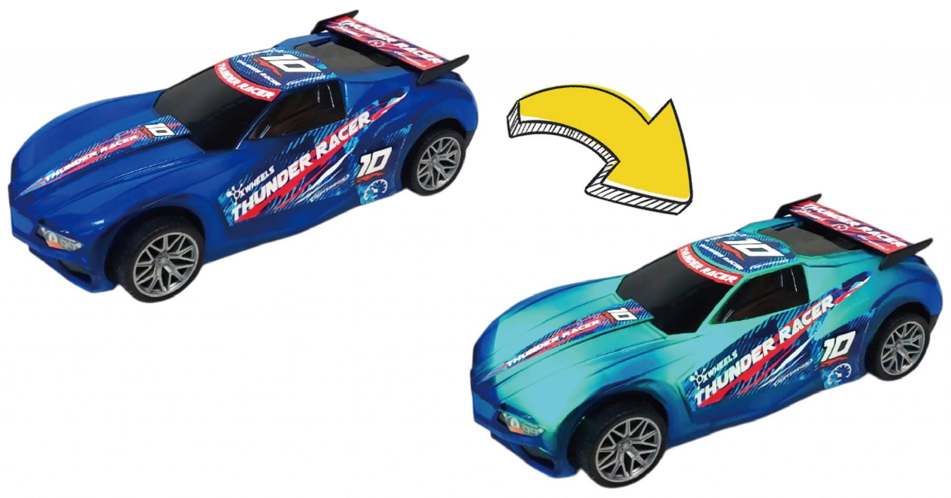 Mașinuță CEVODLE Racer Scara 1/24 Albastru Lumini Sunete