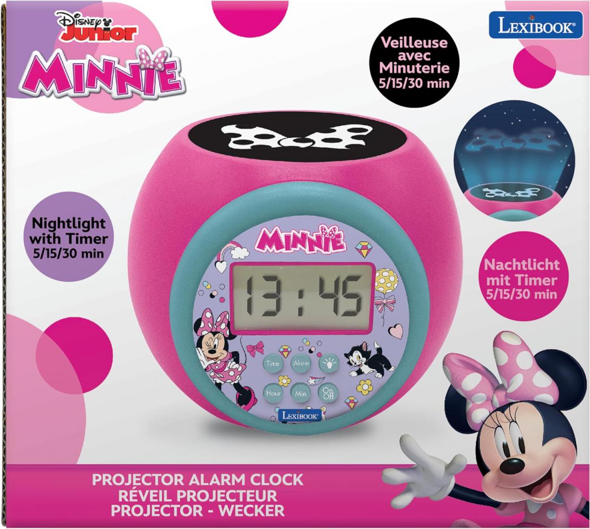 Ceas Deșteptător LEXIBOOK Minnie Mouse cu Proiector - imagine 3