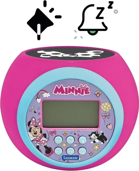 Ceas Deșteptător LEXIBOOK Minnie Mouse cu Proiector RL977MN - imagine 2