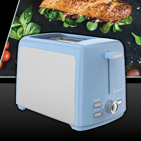 Prăjitor de pâine FRAM FTP-8007SSBL 800W Albastru - imagine 2