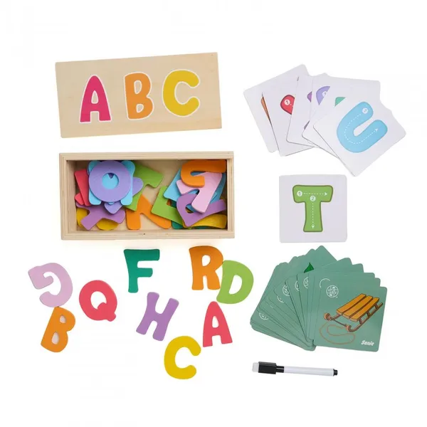 Joc educativ MOMKI Potrivire Litere 54 piese