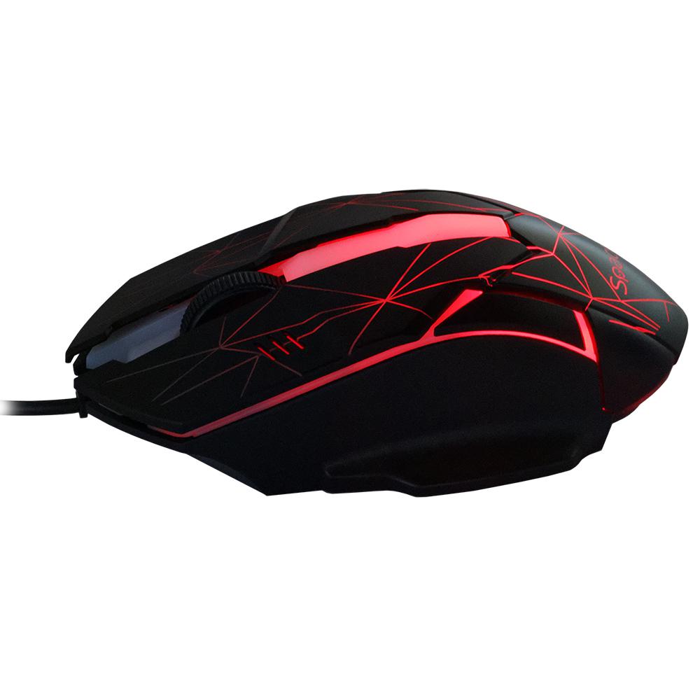 Kit Gaming Tastatură și Mouse SPACER SP-GK-01 Cu Fir Negru - imagine 3