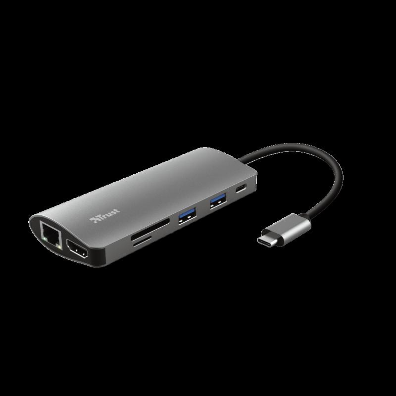 Hub USB-C TRUST Dalyx 7-in-1 Negru TR-23775