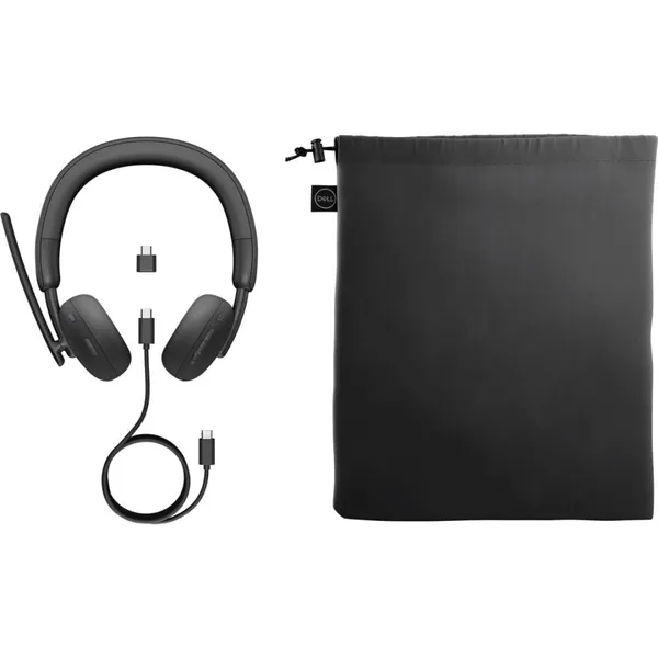 Cască Audio DELL WL3024 Wireless On-Ear Bluetooth 5.3 Negru - imagine 3