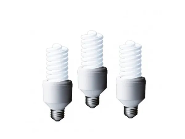 Set 3 Becuri Fluorescent PANASONIC EFD24E282V-3 24W E27 Alb Cald Spirala