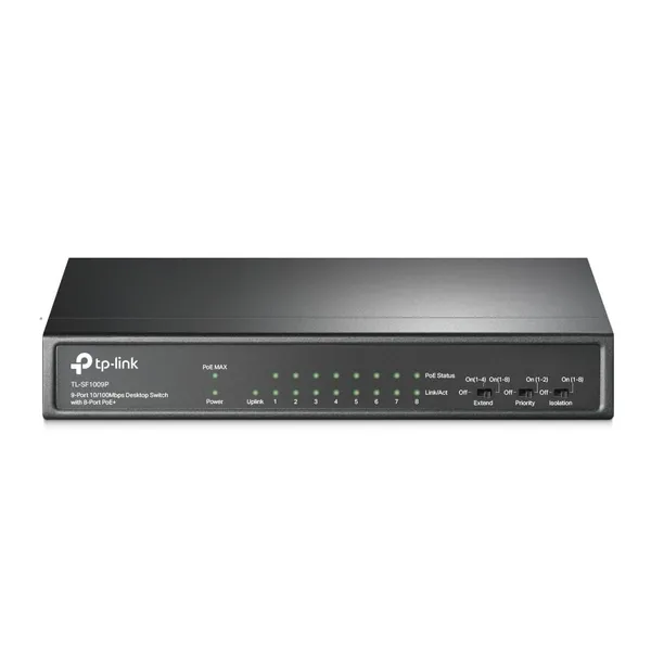 Switch TP-LINK TL-SF1009P 9 Porturi 10/100 Mbps PoE