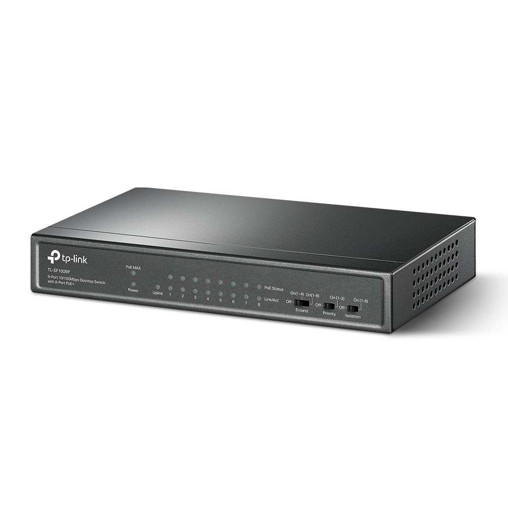 Switch TP-LINK TL-SF1009P 9 Porturi 10/100 Mbps PoE - imagine 2