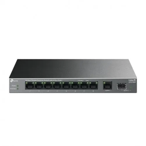 Switch TP-LINK LS1210GP Gigabit 10 Porturi 8x PoE+ 61W