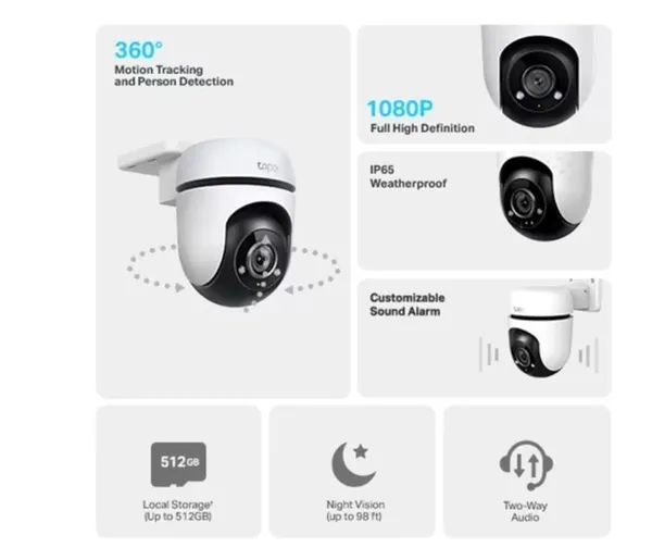 Cameră Supraveghere TP-LINK Tapo C500 IP Exterior IP65 - imagine 10