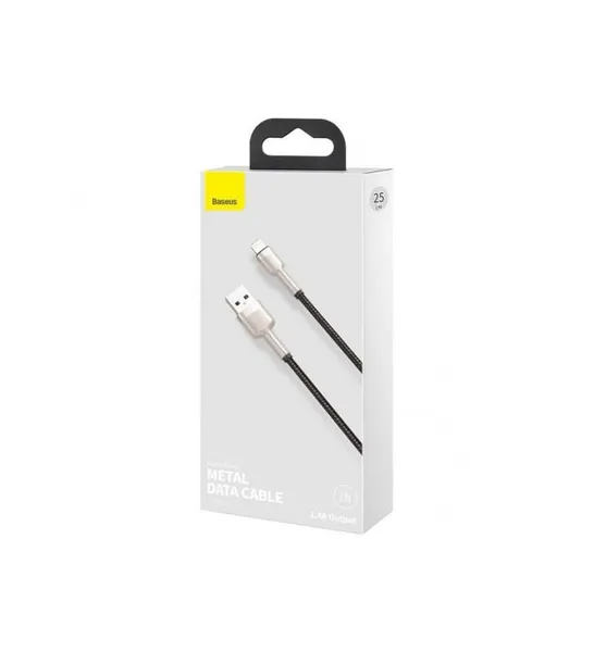 Cablu BASEUS CALJK-01 USB-Lightning 0.25m Negru - imagine 3