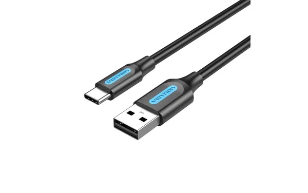 Cablu VENTION COKBD USB-A la USB-C 0.5m Negru