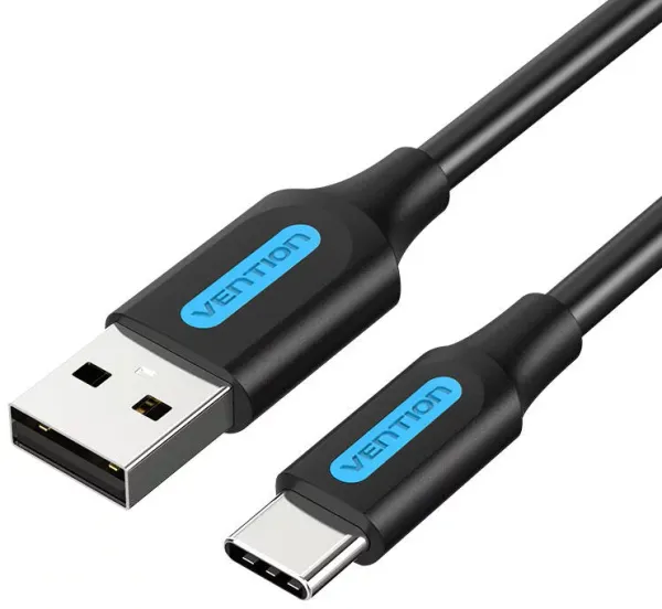 Cablu VENTION COKBD USB-A la USB-C 0.5m Negru - imagine 3