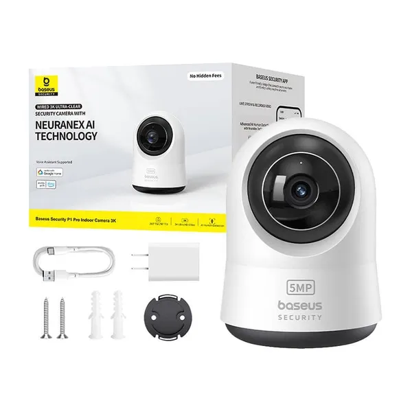 Cameră de interior BASEUS P1 Pro 3K Alb - imagine 10