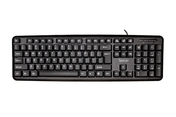 Tastatură SPACER SPKB-S62 USB 104 taste Negru - imagine 2
