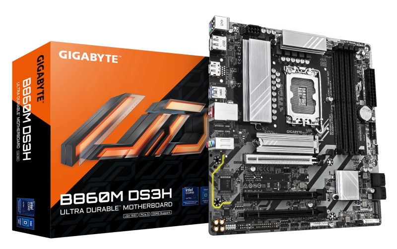 Placă de bază GIGABYTE B860M DS3H LGA1851 mATX