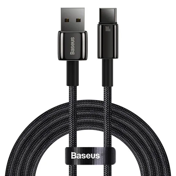 Cablu Alimentare și Date BASEUS CAWJ000001 USB-C 100W 1m Negru