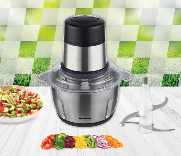 Tocător de Legume HEINNER HMC-D300SS 300W 2L - imagine 3