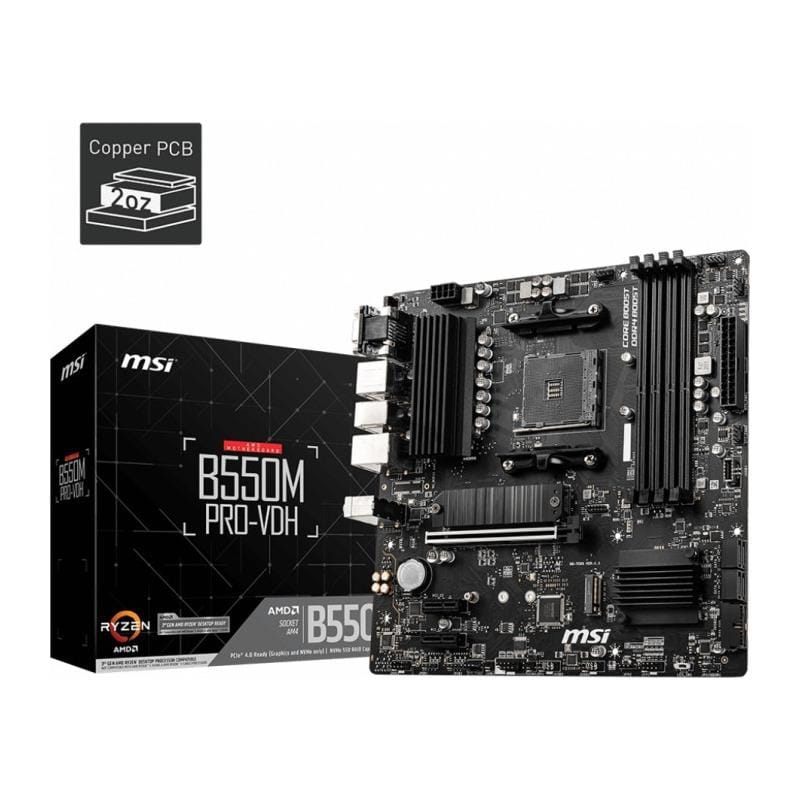 Placă de bază MSI B550M PRO-VDH Socket AM4 DDR4 Micro-ATX