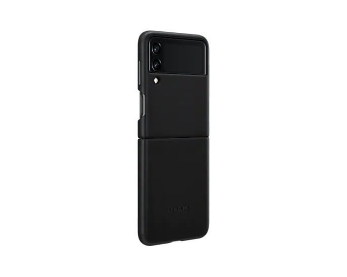 Husă Smartphone SAMSUNG Galaxy Z Flip3 Piele Negru EF-VF711LBEGWW