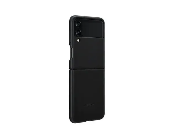 Husă Smartphone SAMSUNG Galaxy Z Flip3 Piele Negru EF-VF711LBEGWW