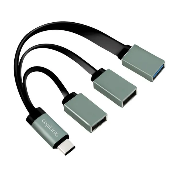 Adaptor OTG LOGILINK UA0315 USB-C 10cm Negru