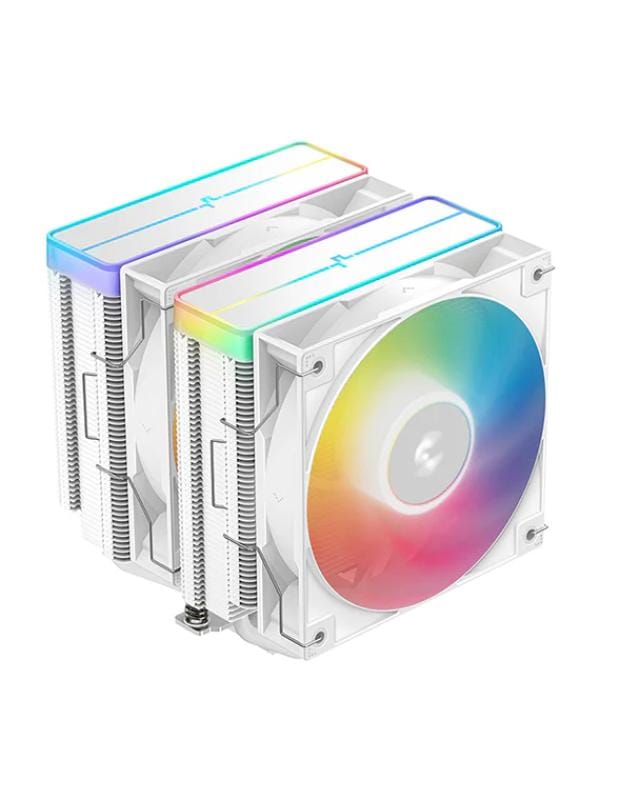 Cooler Procesor DEEPCOOL AG620 WH ARGB V2 Aer 2 Ventilatoare 12 cm aRGB