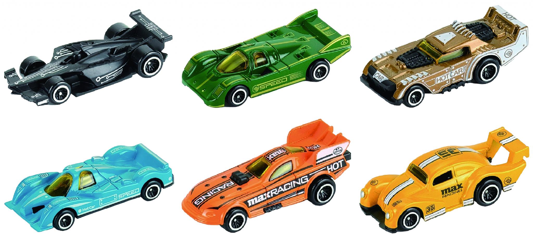 Set 6 Mașinuțe Curse CEVODLE Die Cast Scara 1/64 - imagine 3