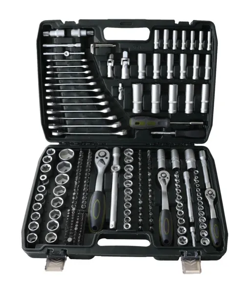 Trusă chei HEINNER 216 piese CR-V 1/4-3/8-1/2