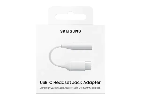 Adapter SAMSUNG EE-UC10JUWEGWW USB-C la Jack 3.5mm Alb - imagine 2