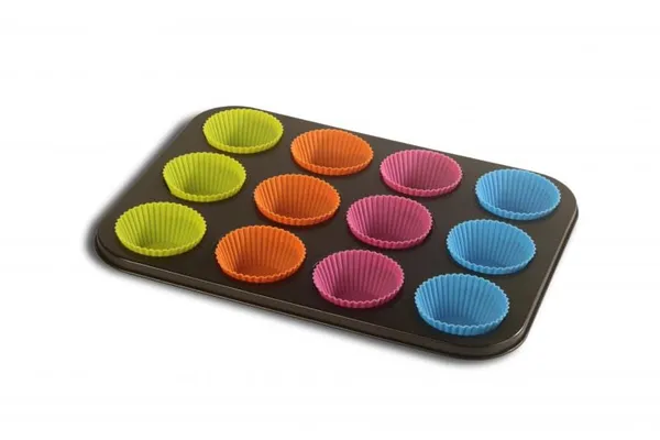 Tavă VANORA HOME 12 Brioşe Silicon 35x26.5cm