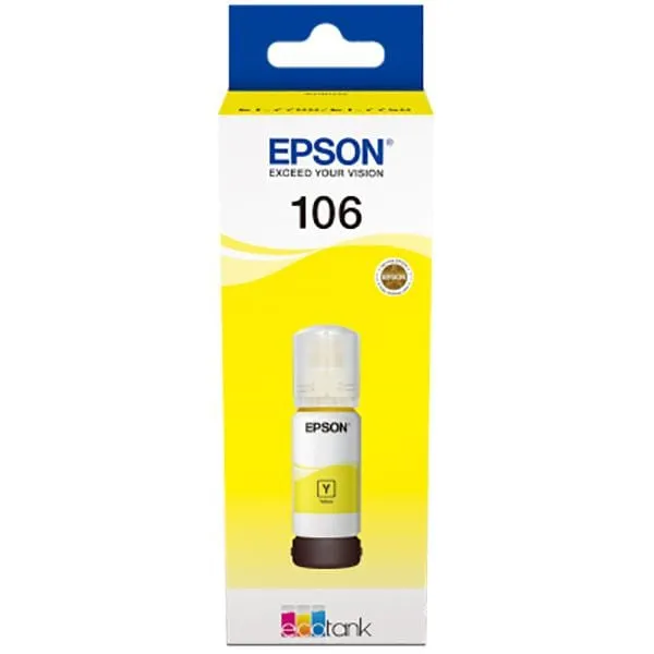 Cartuș Cerneală EPSON 106 EcoTank Yellow 70ml - imagine 2