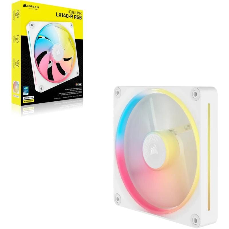 Ventilator Carcasa CORSAIR iCUE LINK LX140-R RGB 14 cm 2000 RPM Alb