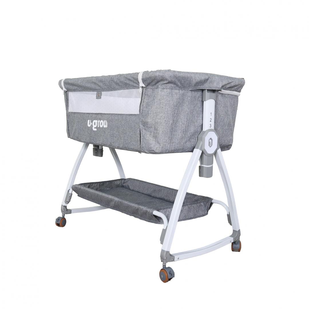 Patut Co-Sleeper U-GROW 2 în 1 cu Funcție de Leagăn