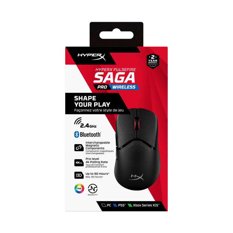 Mouse Wireless HP HyperX Pulsefire Saga Pro Negru 26000dpi