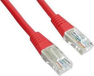 Cablu Patch GEMBIRD Cat5e 0.5m Roșu PP12-0.5M/R