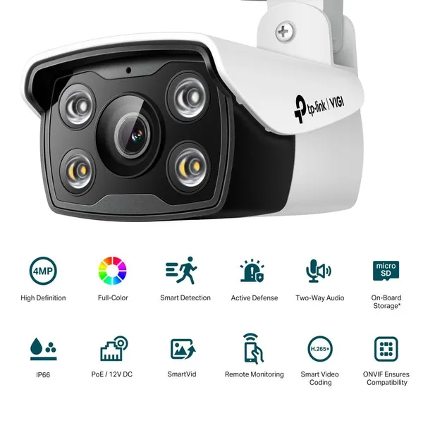 Cameră de Supraveghere TP-LINK VIGI C340 4MP 2.8mm PoE - imagine 6
