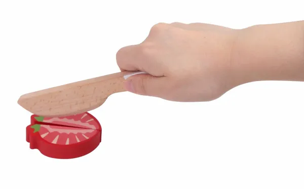 Joc educativ MOMKI Fructe din Lemn pentru Feliat 20 Piese