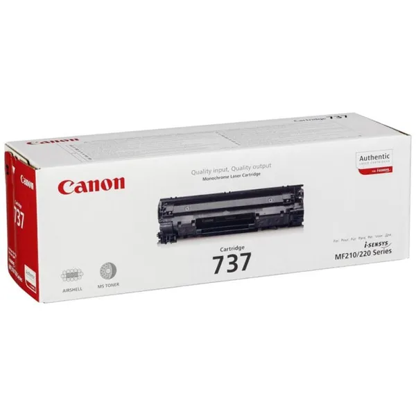 Toner CANON CRG737 Black Original 2400 Pagini CH9435B002AA - imagine 2