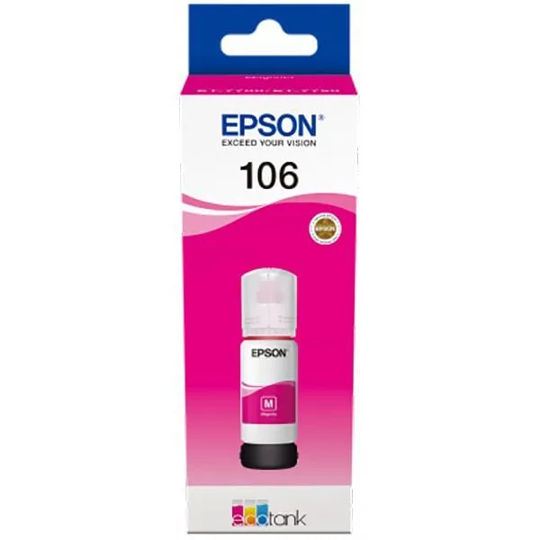 Cartuș Cerneală EPSON 106 EcoTank Magenta 70ml C13T00R340 - imagine 2