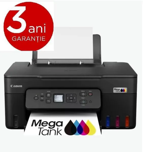 Multifunctional CANON PIXMA G3480BK CISS A4 Duplex WiFi Negru - imagine 2