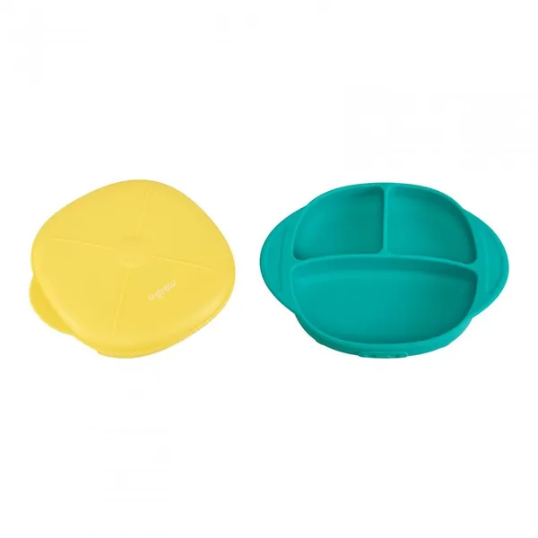 Farfurie U-GROW Silicon cu Capac Galbenă UG-239YE - imagine 3
