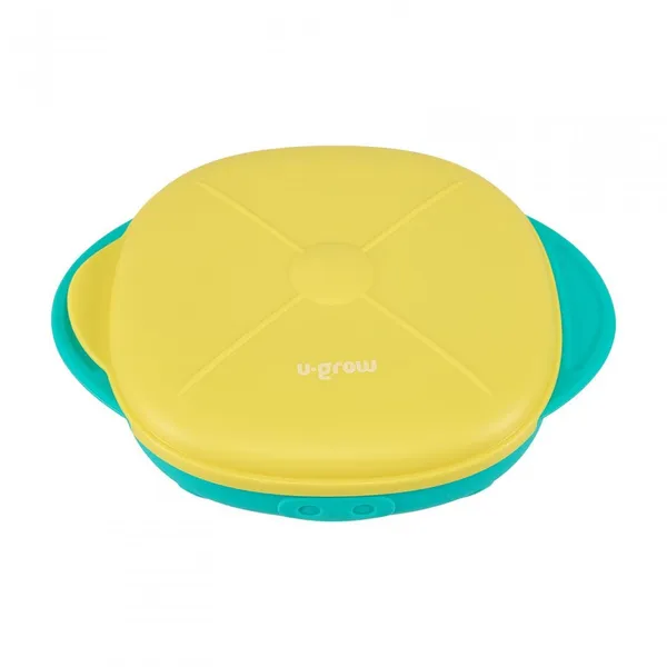 Farfurie U-GROW Silicon cu Capac Galbenă UG-239YE - imagine 2