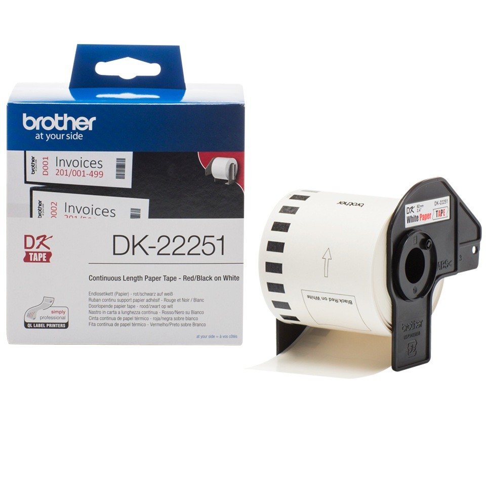 Bandă Continuă Hârtie BROTHER DK22251 62mm x 5m VC-500W