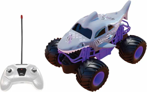 Mașinuță cu Telecomandă CEVODLE Big Foot 1:24 19 cm Argintie - imagine 2