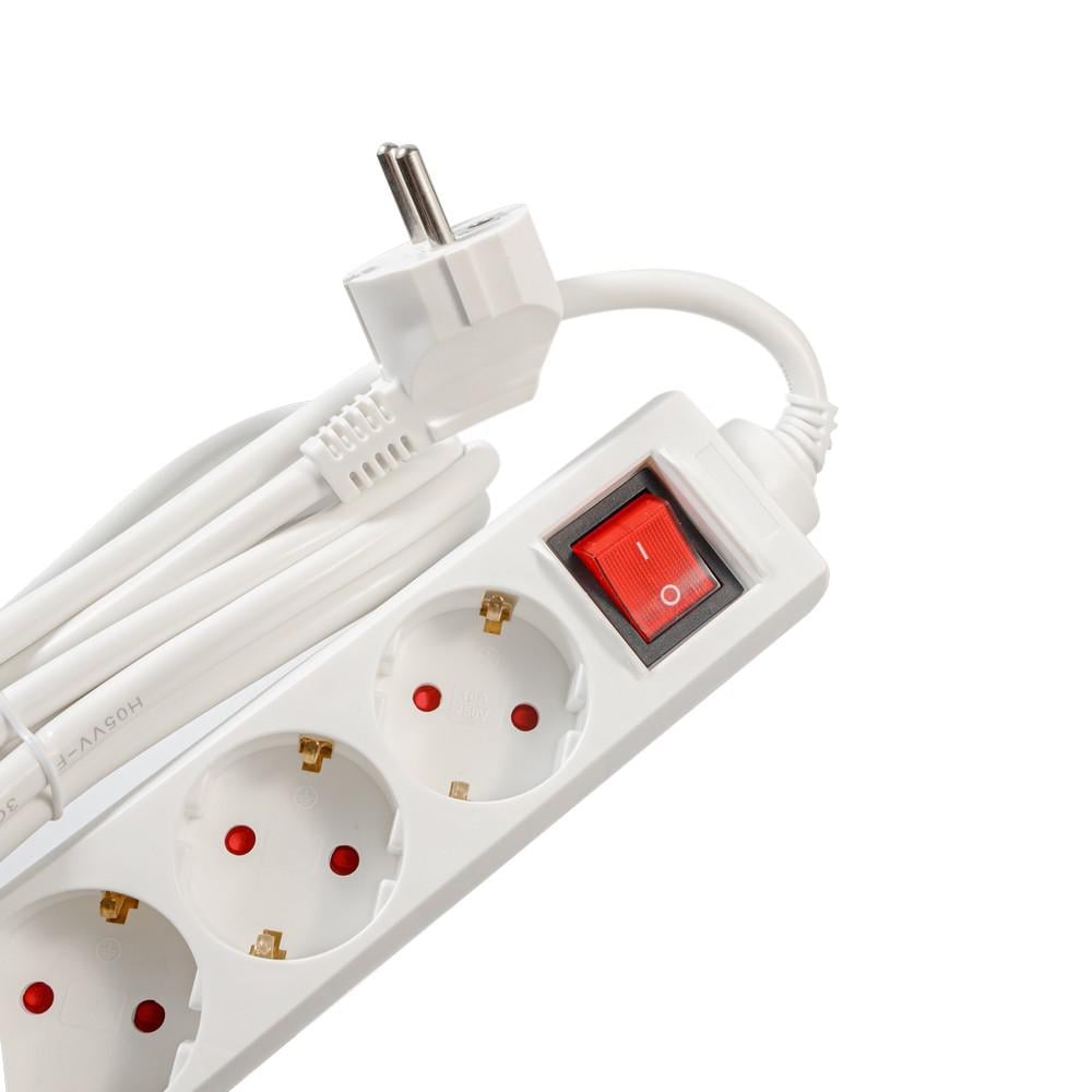 Prelungitor SPACER PP-5-30 5 Prize Schuko 2xUSB 3m Alb - imagine 4
